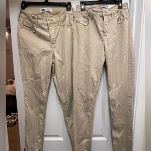 2 pairs of khakis